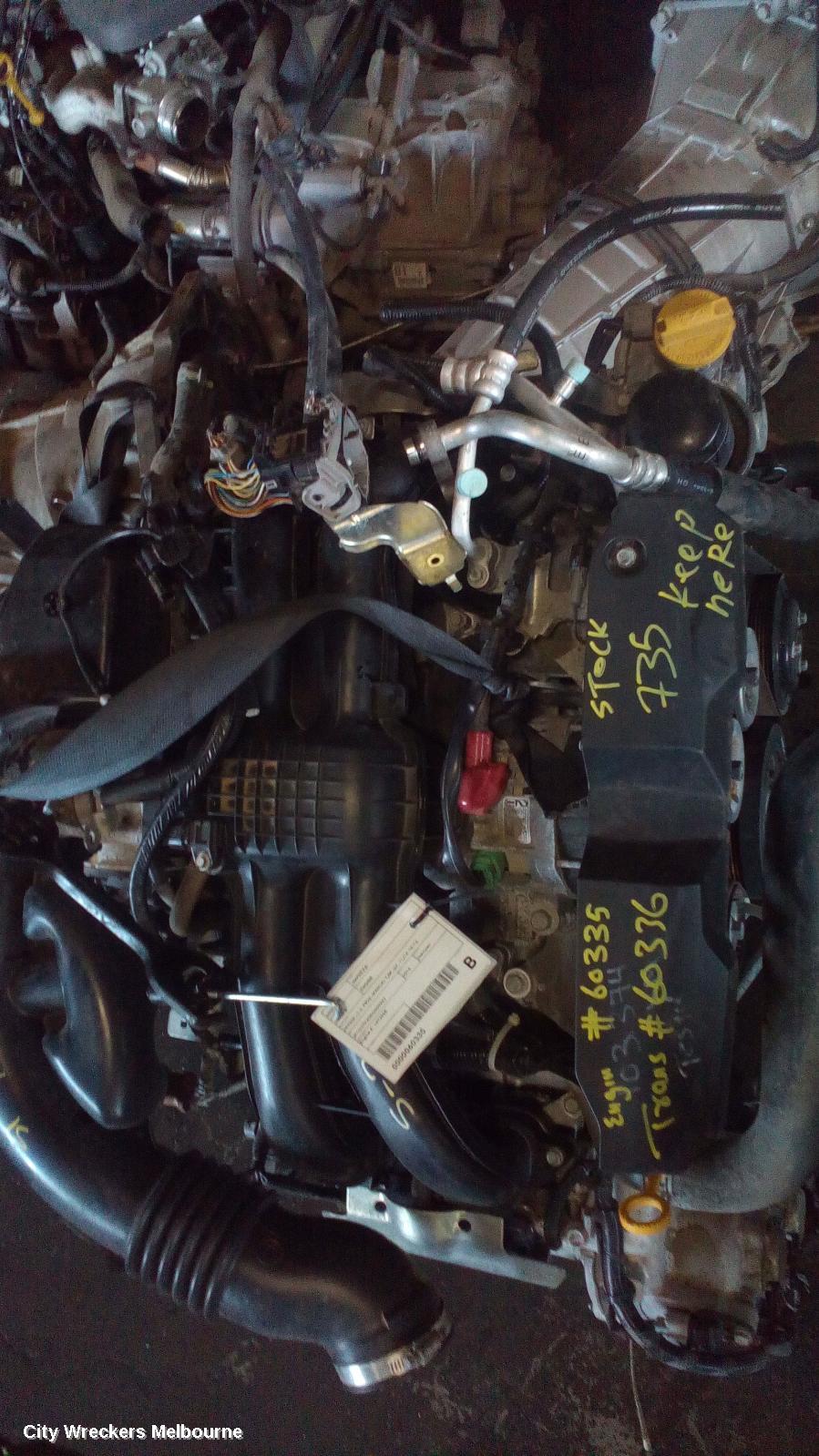 SUBARU IMPREZA ENGINE, PETROL, 2.0, FB20, MANUAL T/M, G4, 11/2014 - 10/2016 - Image 3