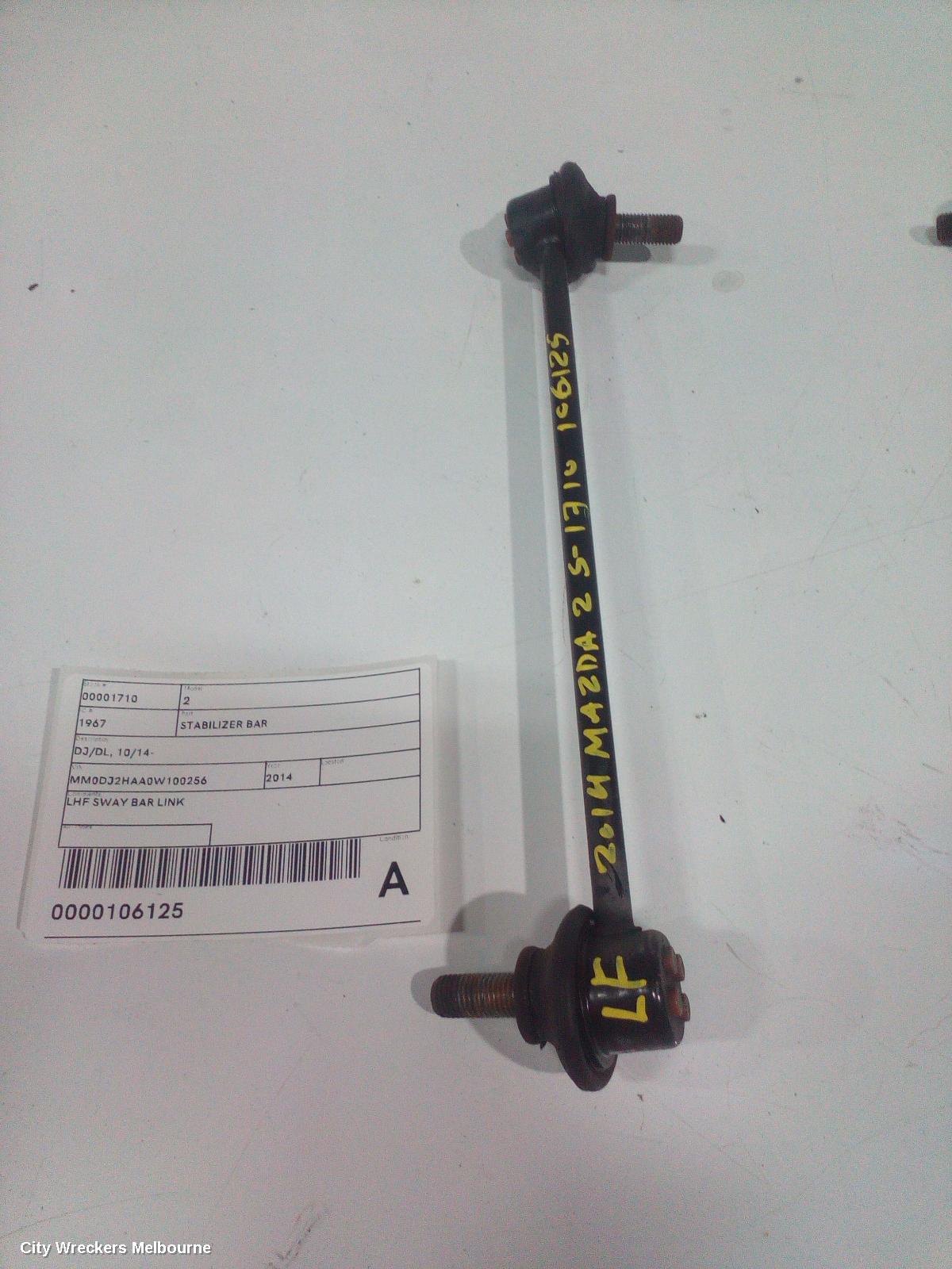 MAZDA 2 STABILISER BAR, DJ/DL, SWAY BAR LINK (LH SIDE), 10/2014 ONWARDS - Image 2