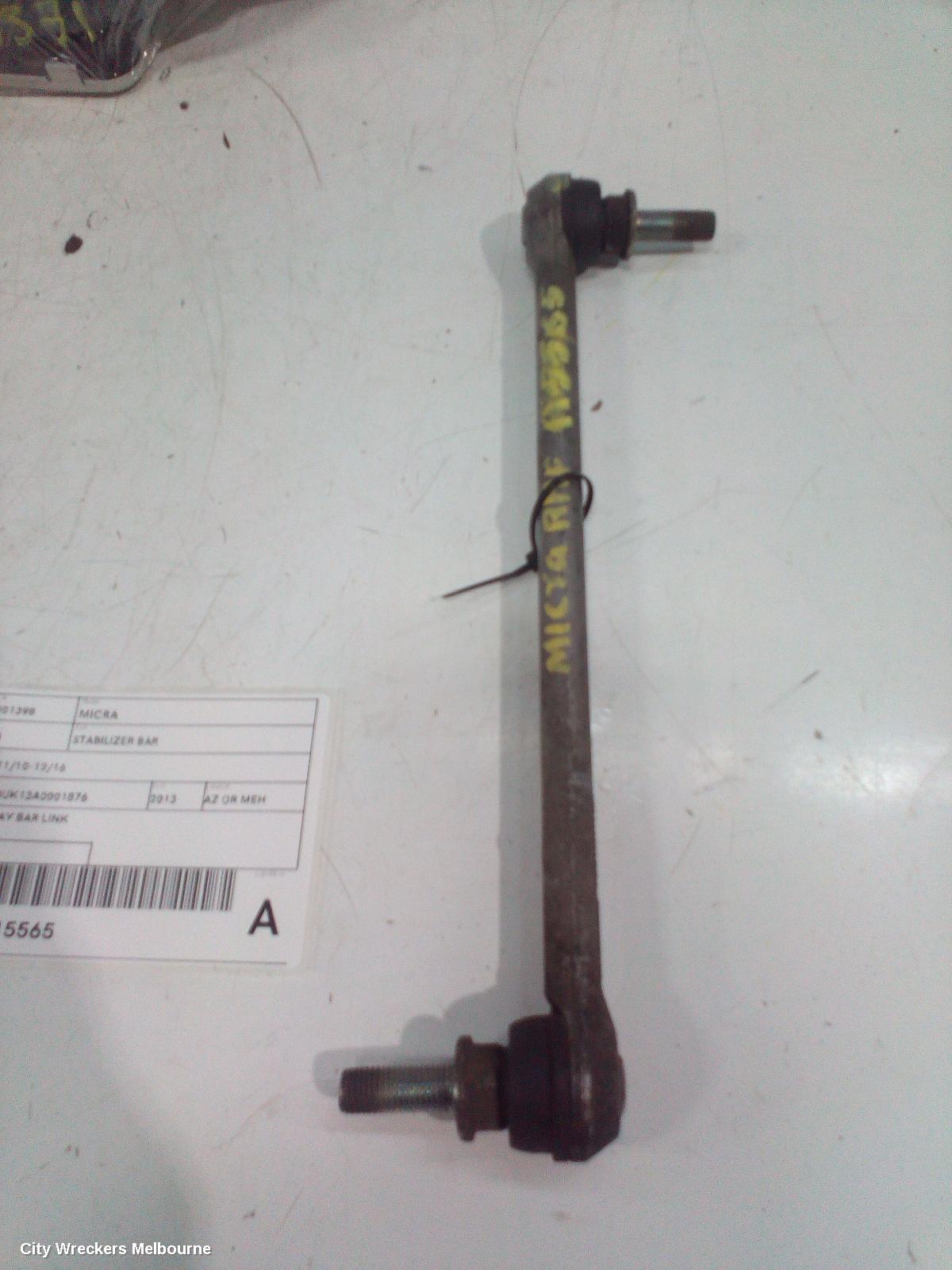 NISSAN MICRA STABILISER BAR, K13, 11/2010 - 12/2016 - Image 1