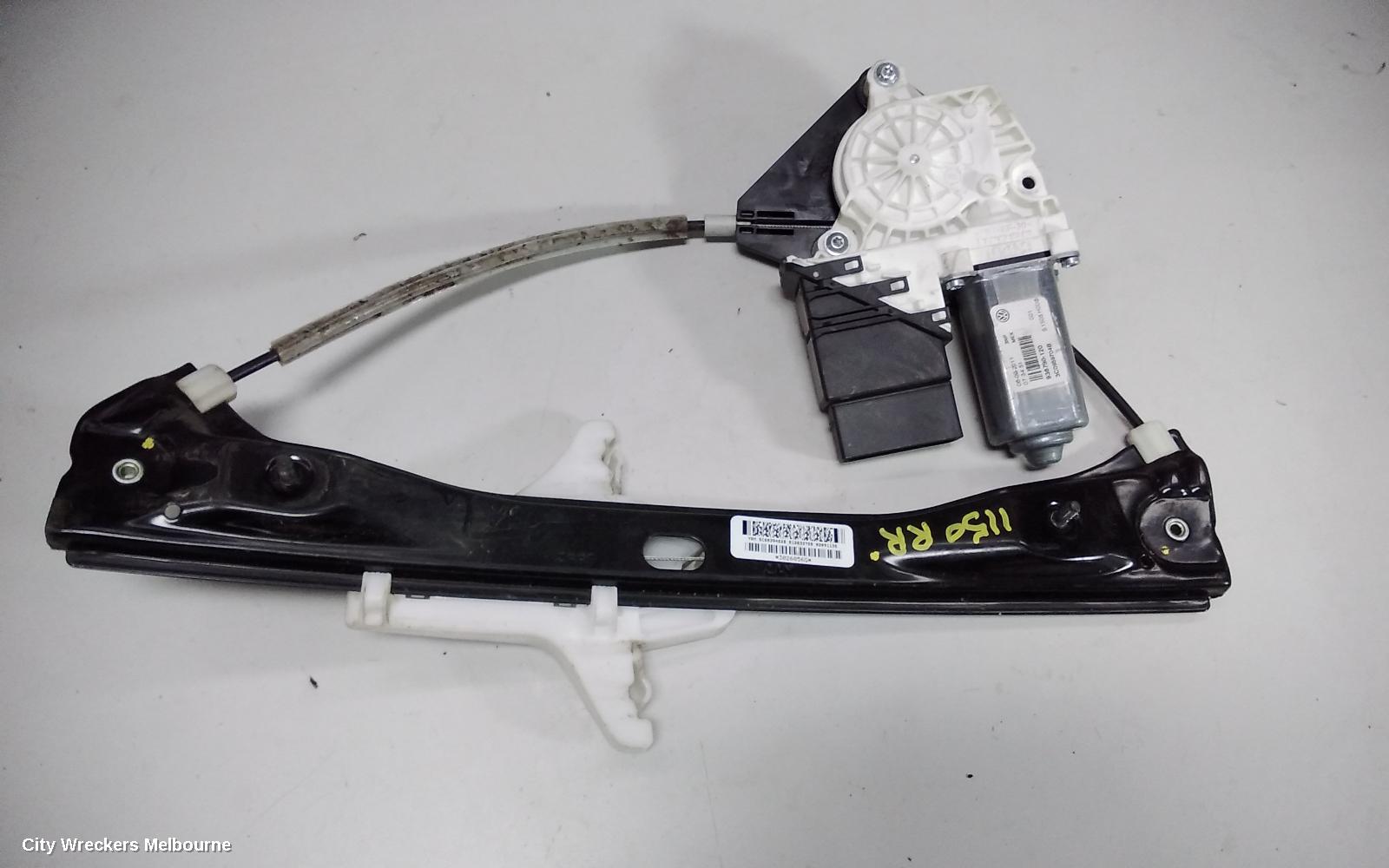 VOLKSWAGEN JETTA RIGHT REAR WND REG/MOTOR, 1B, 02/2011 - 12/2017 - Image 1