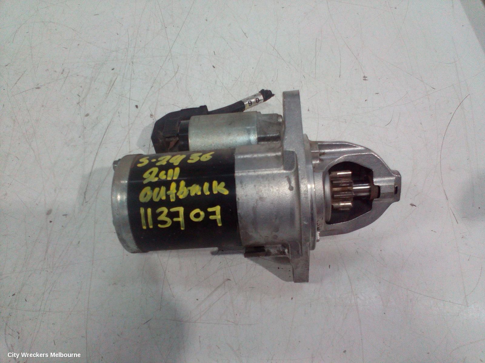SUBARU OUTBACK STARTER, PETROL, EJ25, NON TURBO, AUTO, 4/6 SPEED, 2ND-5TH GEN, 09/1996 - 09/2012 - Image 1