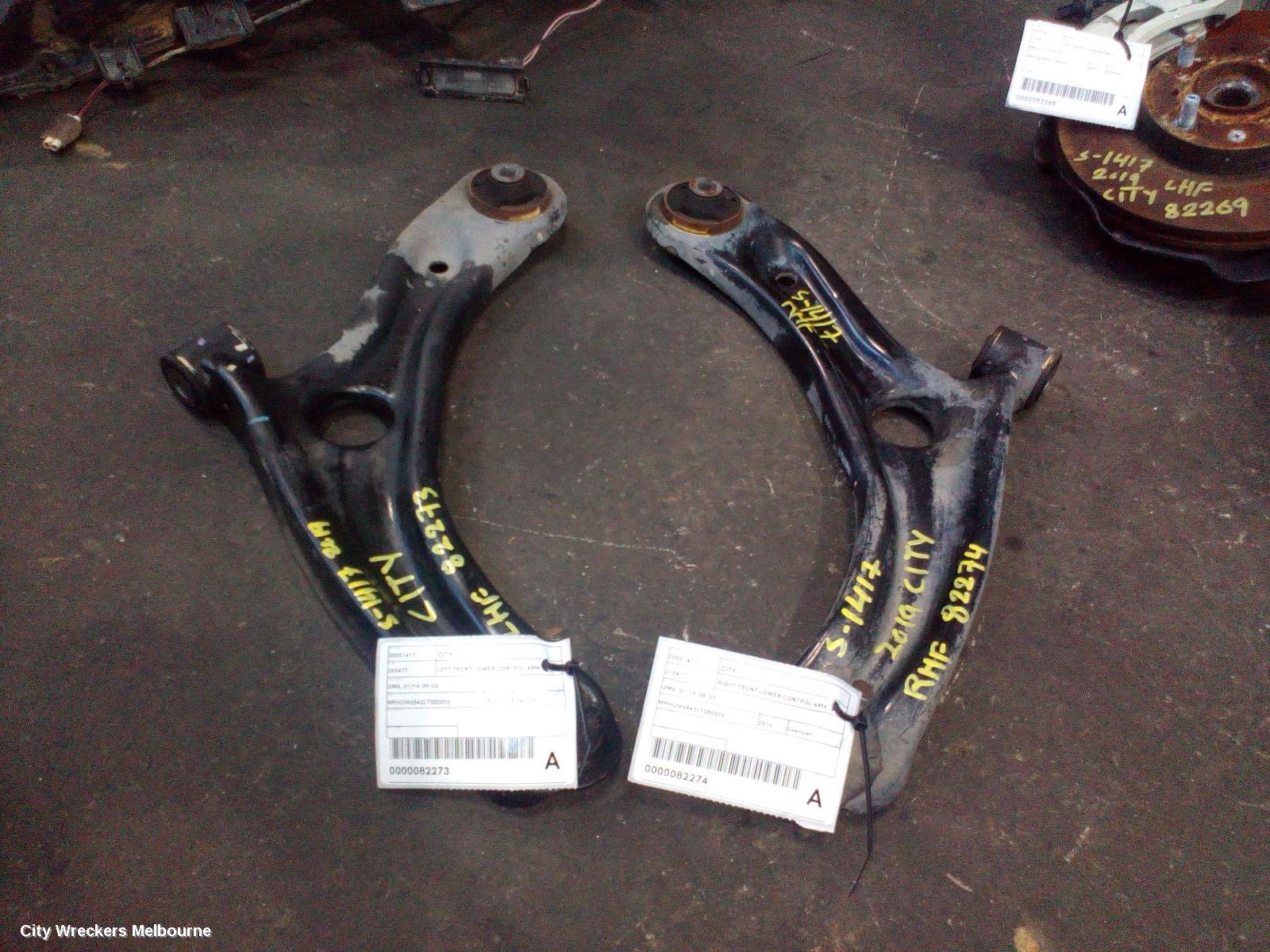 HONDA CITY RIGHT FRONT LOWER CONTROL ARM, GM6, 01/2014 - 09/2020 - Image 2