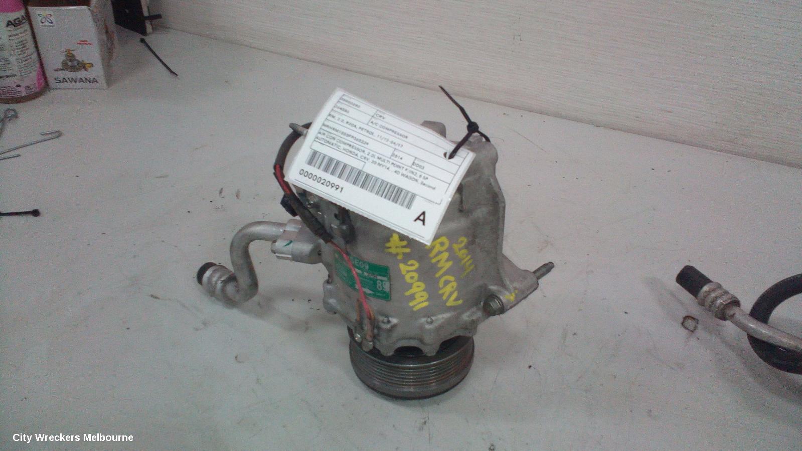 HONDA CRV A/C COMPRESSOR, RM, 2.0, R20A, PETROL, 11/2012 - 04/2017 - Image 3