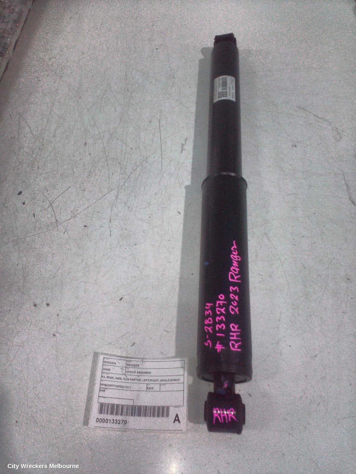FORD RANGER SHOCK ABSORBER, RA, REAR, 4WD, NON RAPTOR, LEFT/RIGHT, SINGLE SHOCK ONLY, 05/2022 ONWARDS - Image 2