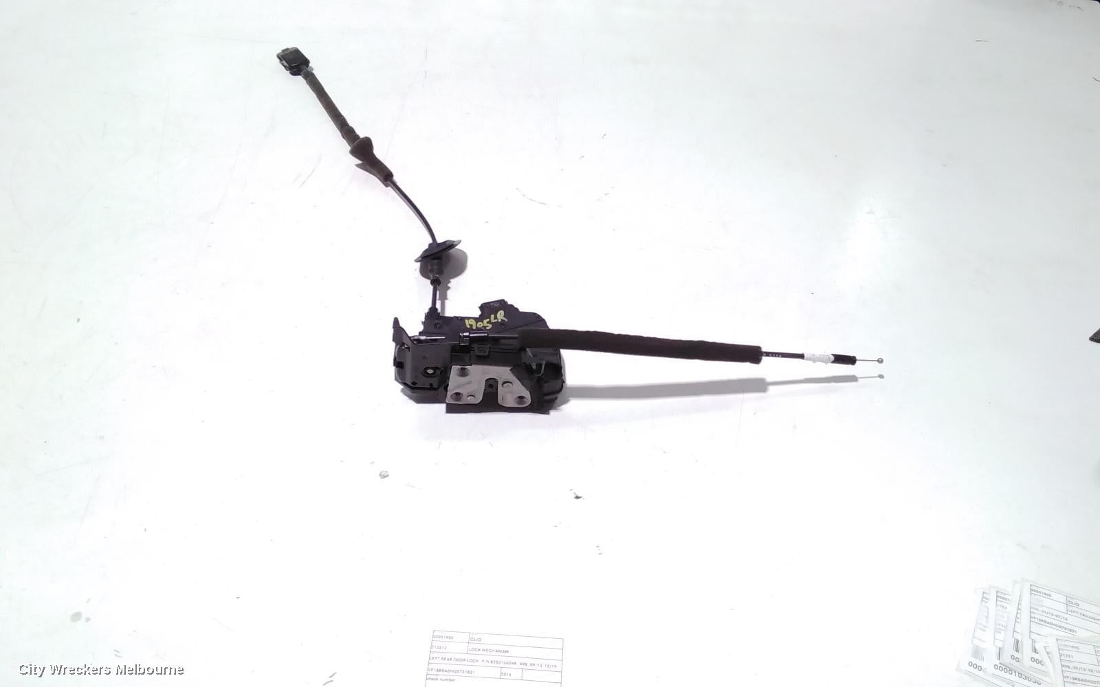 RENAULT CLIO DOOR/BOOT/GATE LOCK, LEFT REAR DOOR LOCK, P/N 825016604R, X98, 09/2013 - 10/2019 - Image 2