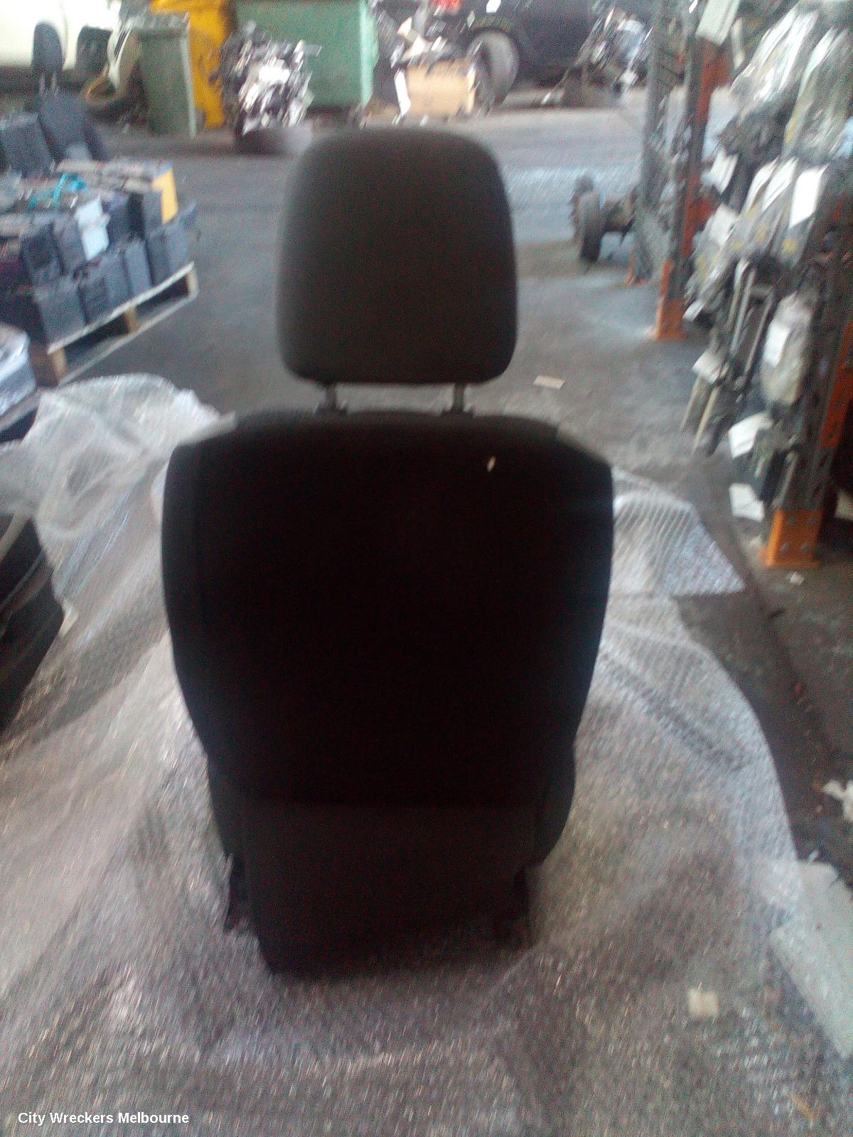 HOLDEN COLORADO FRONT SEAT, RG, LH FRONT, CLOTH, BLACK/GREY, LS/LT/LSX/LX, W/ AIRBAG, W/ HEIGHT ADJUSTER TYPE, 07/2016 - 12/2020 - Image 3