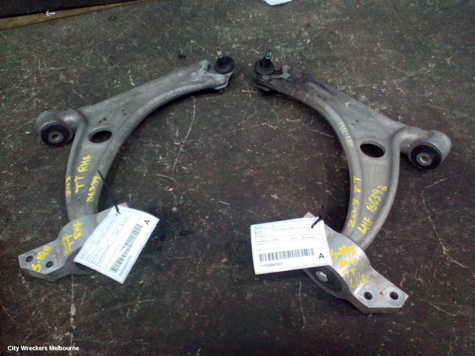 AUDI TT LEFT FRONT LOWER CONTROL ARM, 8J, 09/2006 - 12/2014 - Image 2