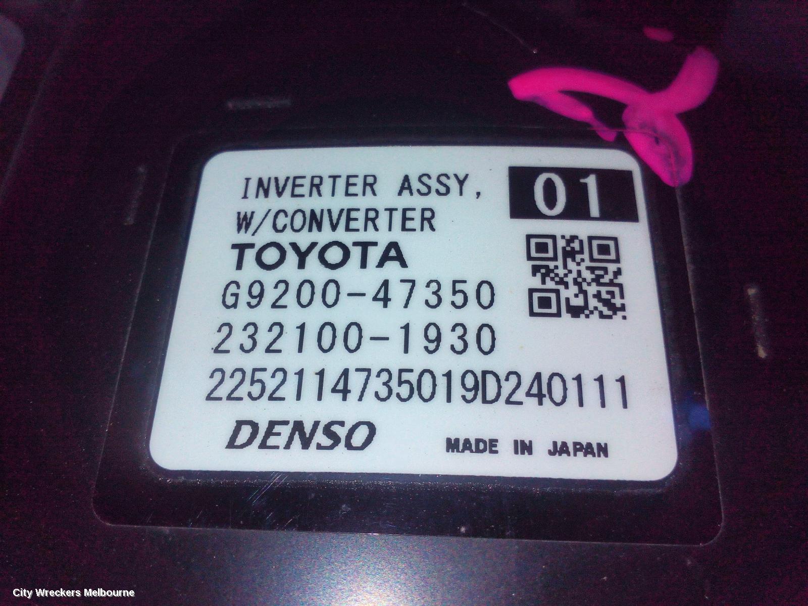 TOYOTA COROLLA INVERTER, E210, HEV INVERTER, 53KW, 07/2018 ONWARDS - Image 3