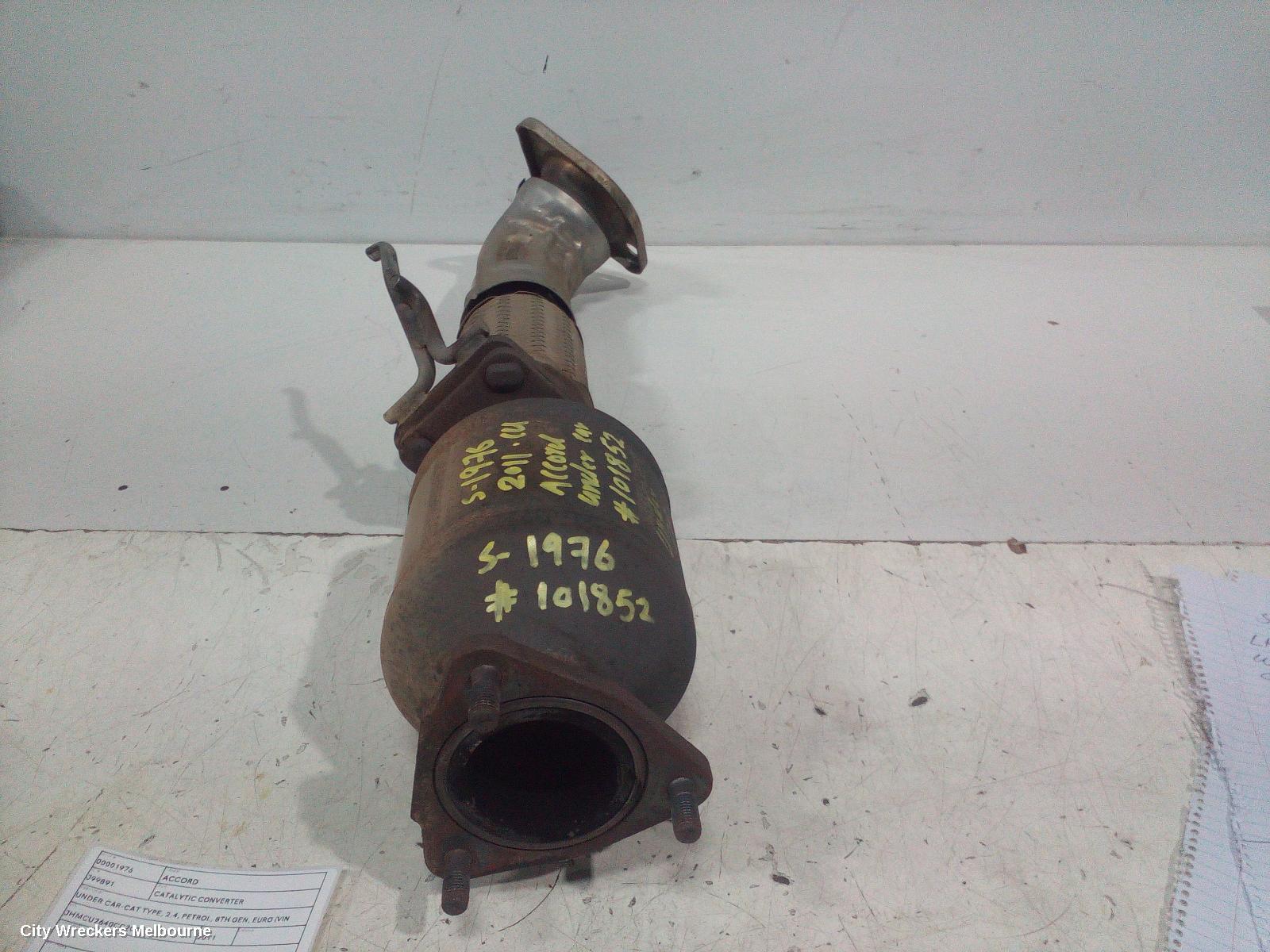 HONDA ACCORD CATALYTIC CONVERTER, UNDER CAR-CAT TYPE, 2.4, PETROL, 8TH GEN, EURO (VIN JHMCU), 06/2008 - 12/2015 - Image 2