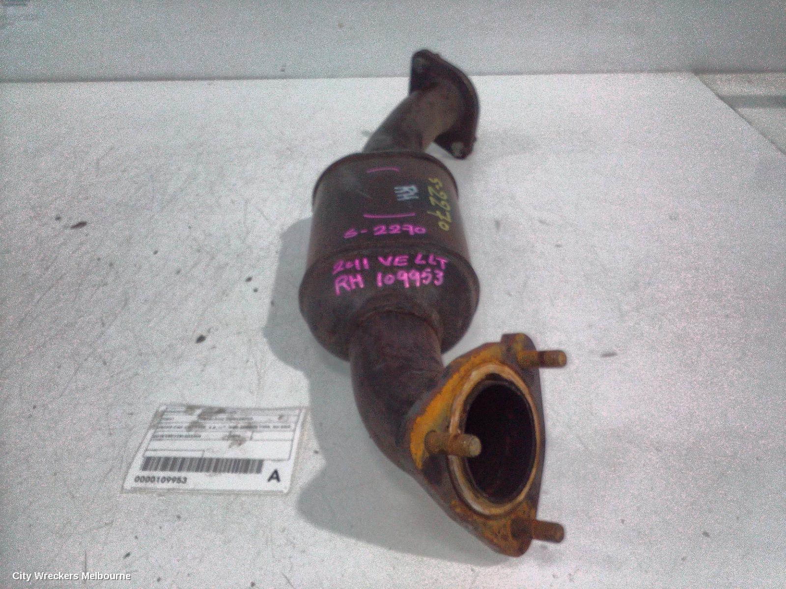 HOLDEN COMMODORE CATALYTIC CONVERTER, UNDER CAR-CAT TYPE, 3.6, LLT, NON SENSOR TYPE, RH SIDE, VE, 08/2009 - 04/2013 - Image 1