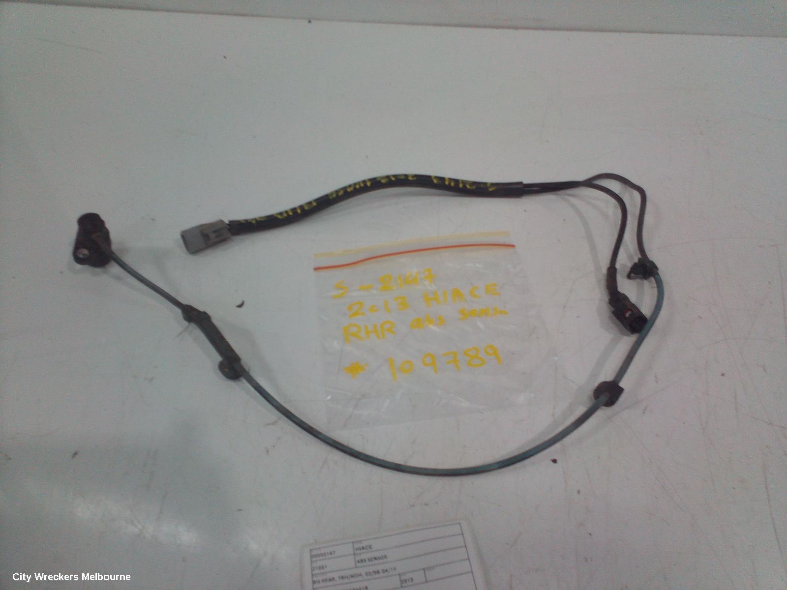 TOYOTA HIACE ABS SENSOR, RH REAR, W/ LOOM TYPE, TRH/KDH, 01/2005 - 04/2019 - Image 1