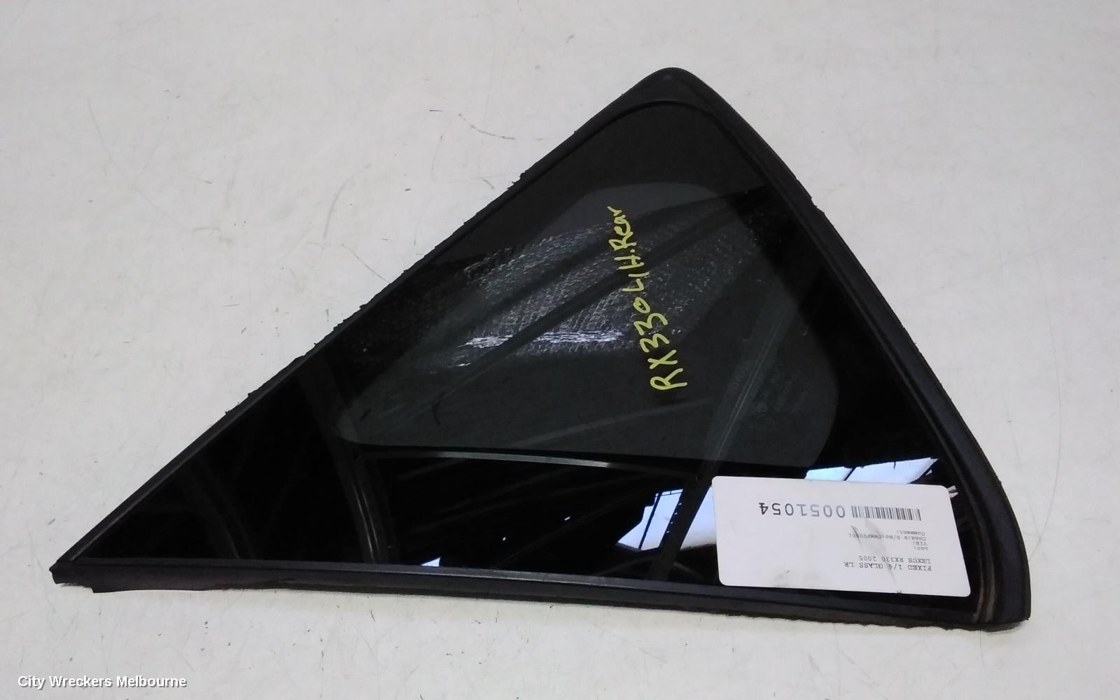LEXUS RX330 LEFT REAR SIDE GLASS, 04/2003 - 11/2005 - Image 1