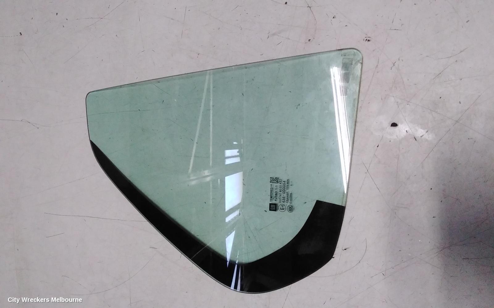 HOLDEN TRAX RIGHT REAR 1/4 DOOR GLASS, TJ SERIES, 08/2013 - 12/2020 - Image 1