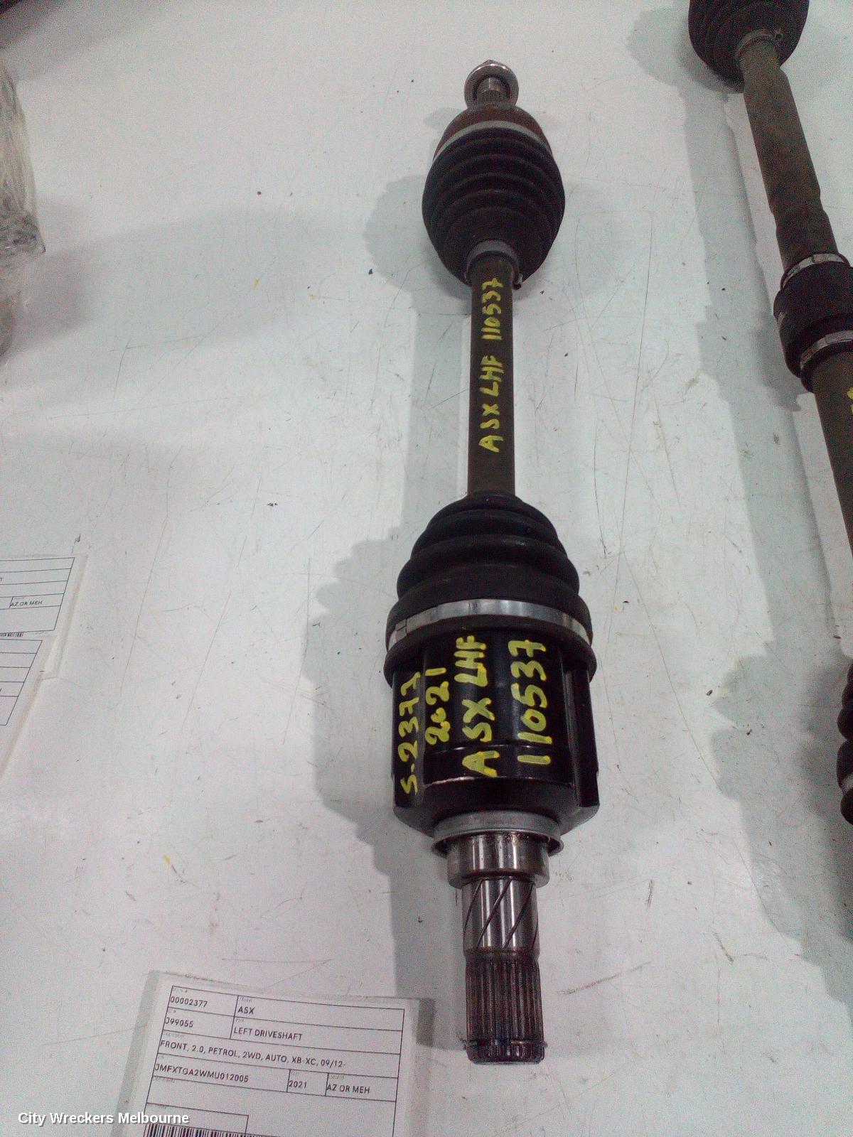 MITSUBISHI ASX LEFT DRIVESHAFT, FRONT, 2.0, PETROL, 2WD, AUTO, XB-XC, 09/2012 ONWARDS - Image 1