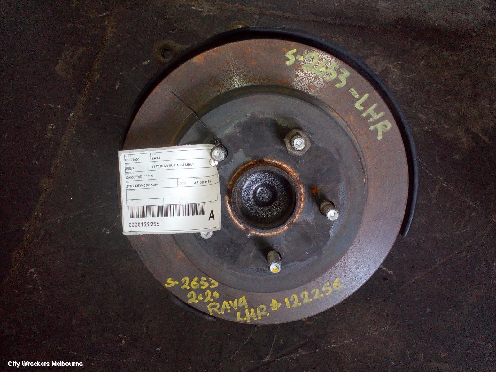 TOYOTA RAV4 LEFT REAR HUB ASSEMBLY, XA50, FWD, 11/2018 ONWARDS - Image 1