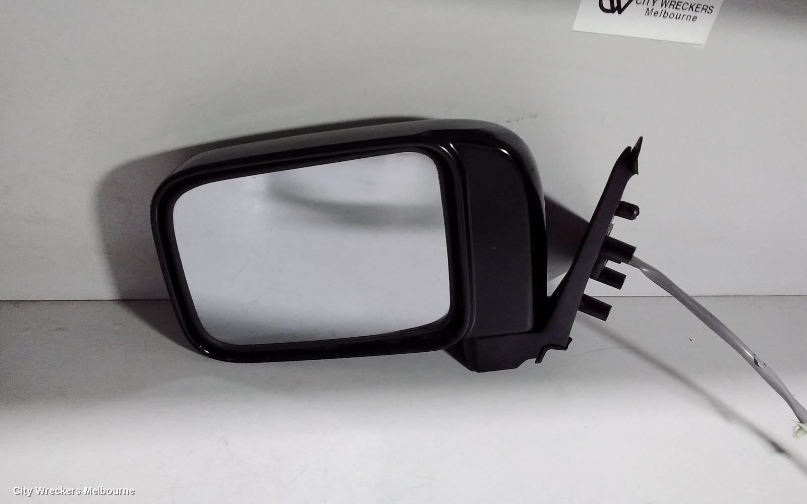NISSAN NAVARA LEFT DOOR MIRROR, D22, MANUAL, TRAY BACK, LONG ARM TYPE, 04/1997 - 08/2015 - Image 1