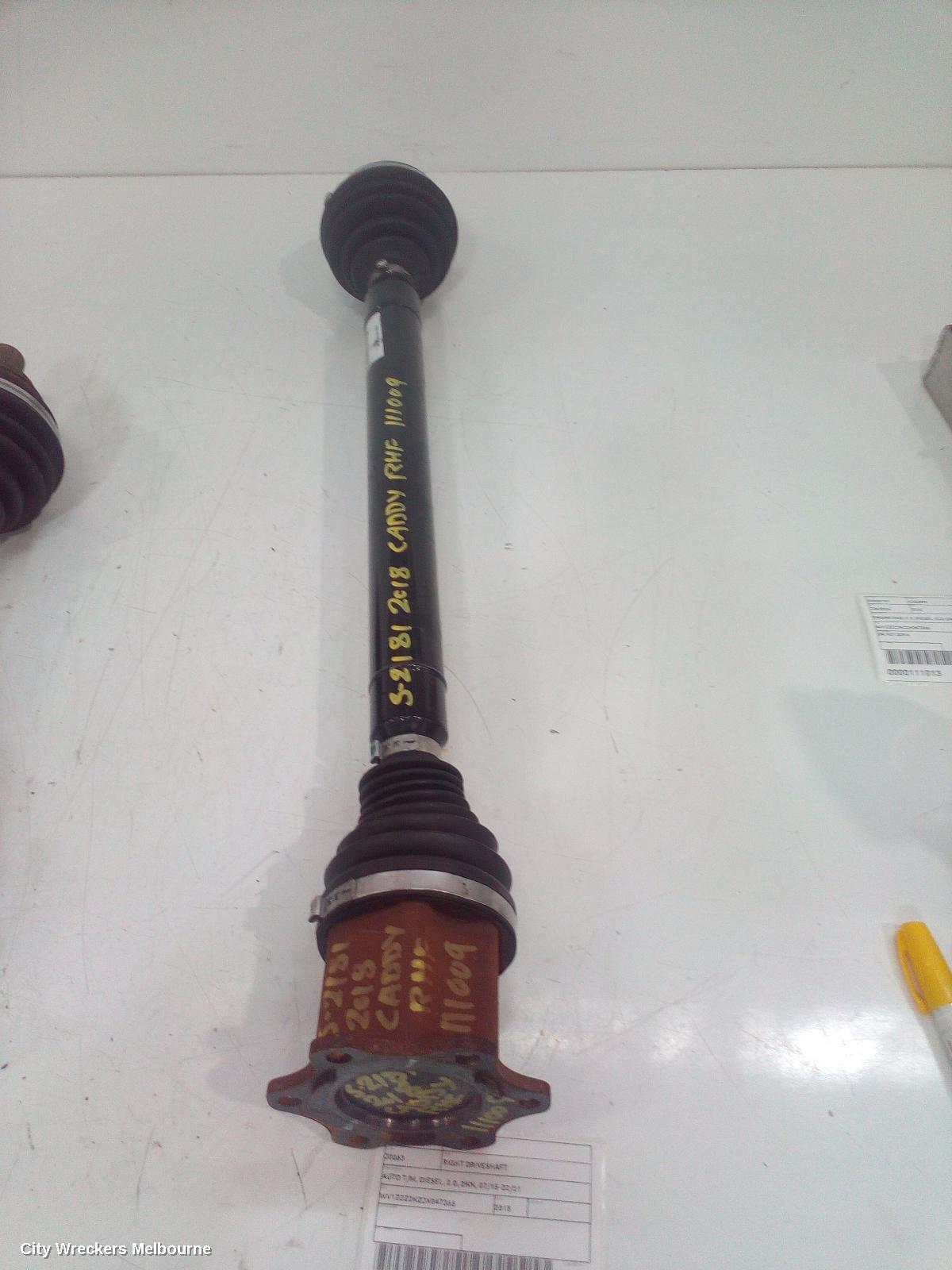 VOLKSWAGEN CADDY RIGHT DRIVESHAFT, AUTO T/M, DIESEL, 2.0, 2KN, 07/2015 - 02/2021 - Image 2