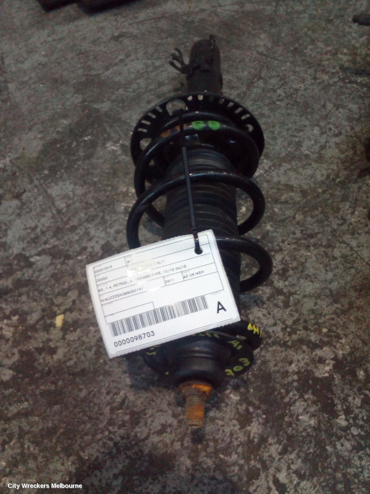 AUDI A1 LEFT FRONT STRUT, 8X, 1.4, PETROL, STANDARD TYPE, 12/2010 - 04/2015 - Image 3