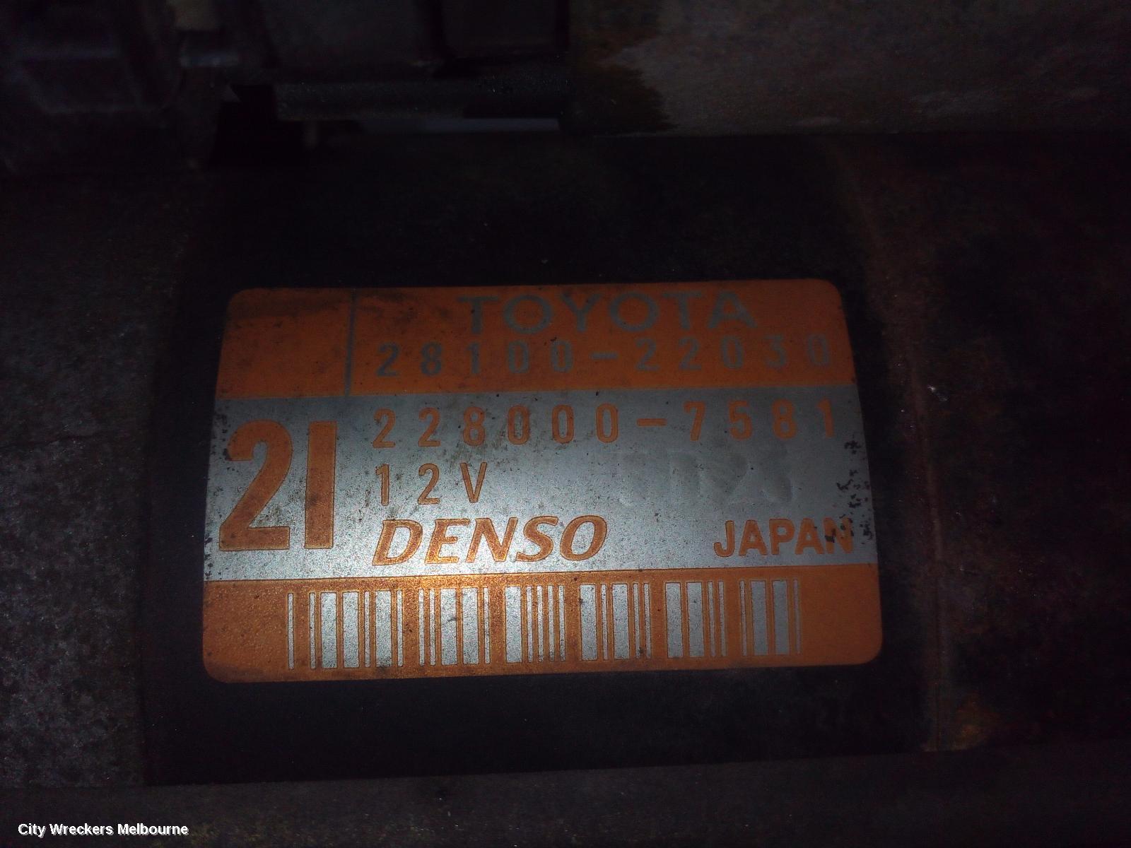TOYOTA COROLLA STARTER, PETROL, 1.8, 1ZZ-FE, P/N 28100-22030, VIN JTD (0.8KW), JAPAN BUILT, ZZE122, 12/2001 - 04/2007 - Image 3