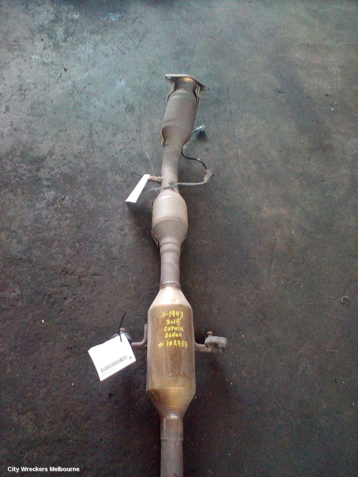 TOYOTA COROLLA CATALYTIC CONVERTER, UNDER CAR-CAT TYPE, 1.8, PETROL, ZRE172R, 12/2013 - 06/2019 - Image 3