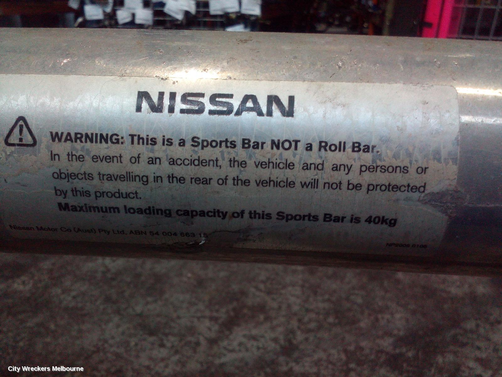 NISSAN NAVARA SPORTS BAR, D40, SPORTS BAR, 09/2005 - 08/2015 - Image 2