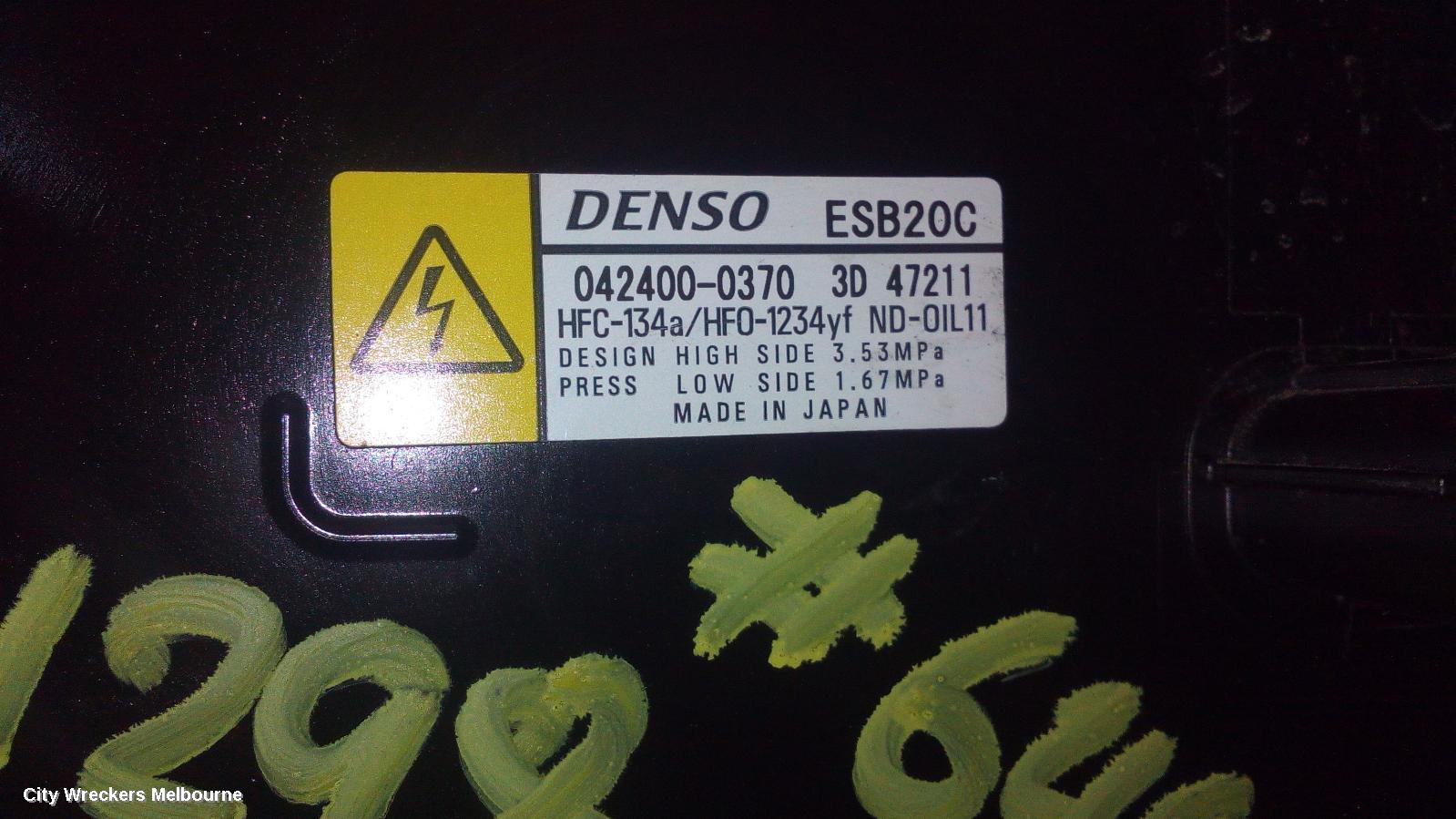 TOYOTA COROLLA A/C COMPRESSOR, E210, 1.8, 2ZR-FXE, PETROL, HYBRID, 07/2018 ONWARDS - Image 2