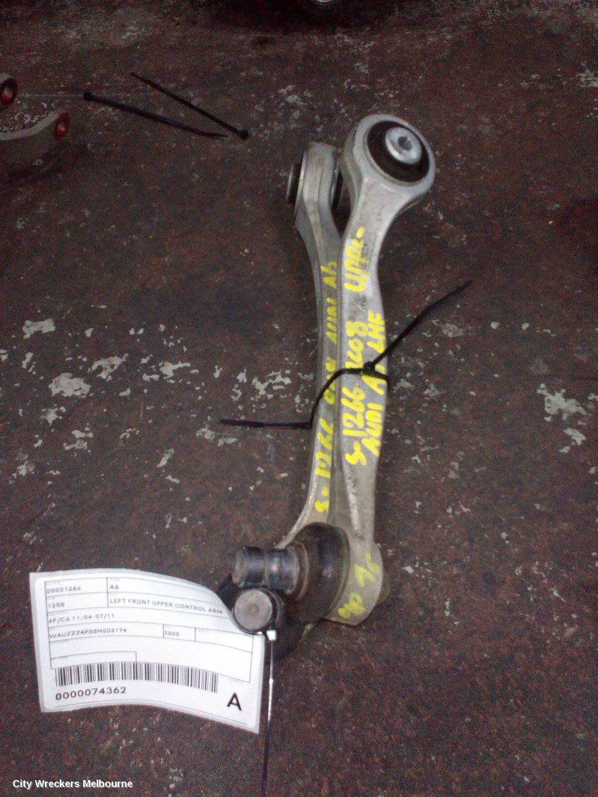 AUDI A6 LEFT FRONT UPPER CONTROL ARM, FRONT, 4F/C6, 11/2004 - 07/2011 - Image 2
