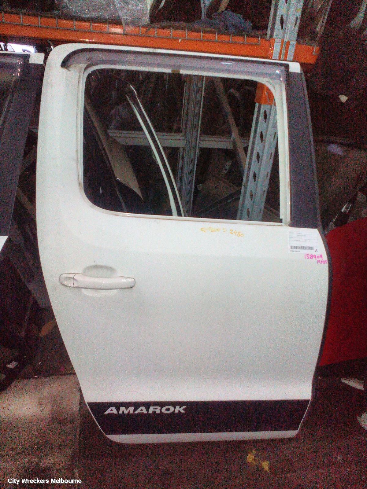 VOLKSWAGEN AMAROK RIGHT REAR DOOR, 2H, DUAL CAB, 10/2010 - 09/2022 - Image 2