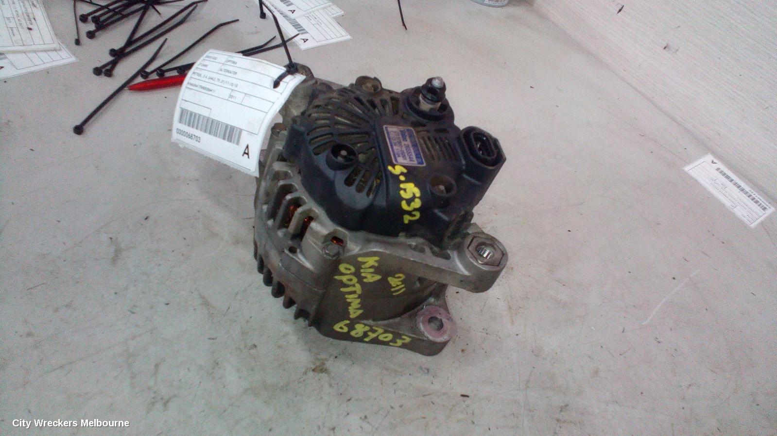 KIA OPTIMA ALTERNATOR, PETROL, 2.4, G4KJ, TF, 01/2011 - 10/2015 - Image 3