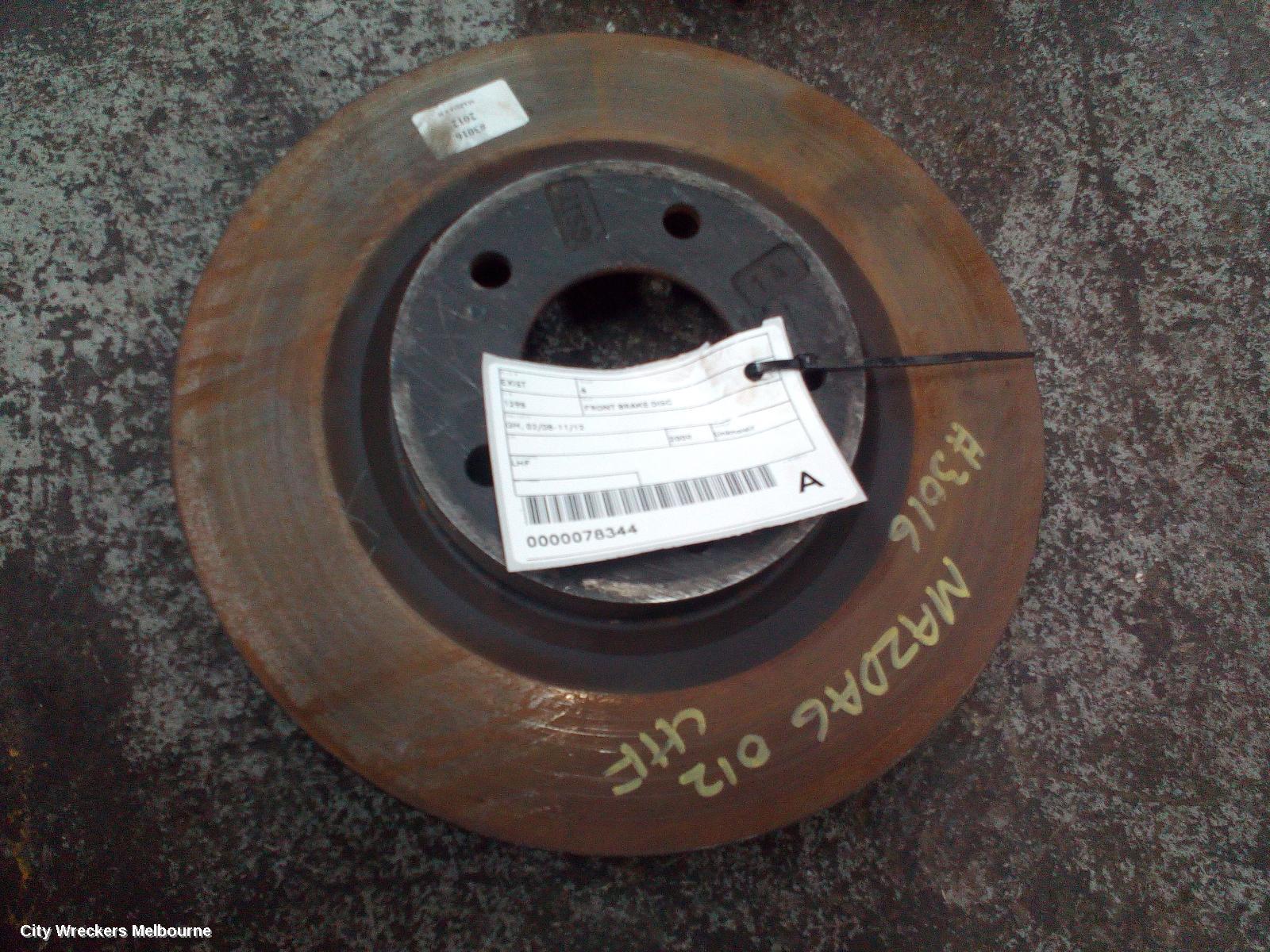 MAZDA 6 FRONT BRAKE DISC/DRM, GH, 02/2008 - 11/2012 - Image 1