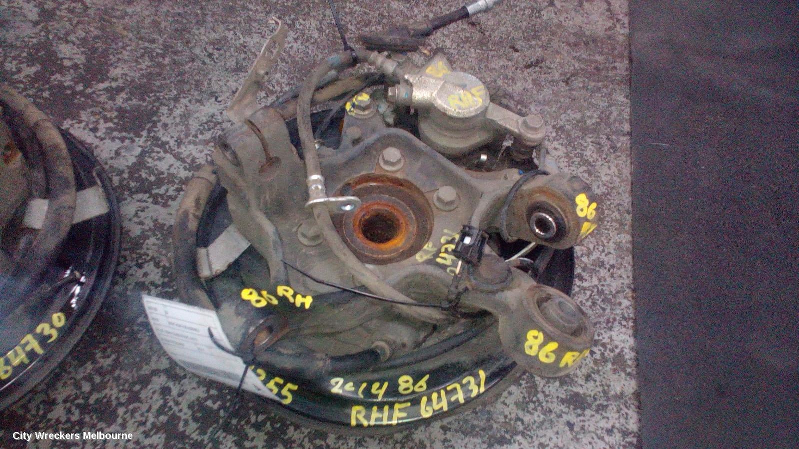 TOYOTA 86 RIGHT REAR HUB ASSEMBLY, ZN6, GT, 286MM DIA SOLID DISC, 04/2012 ONWARDS - Image 1