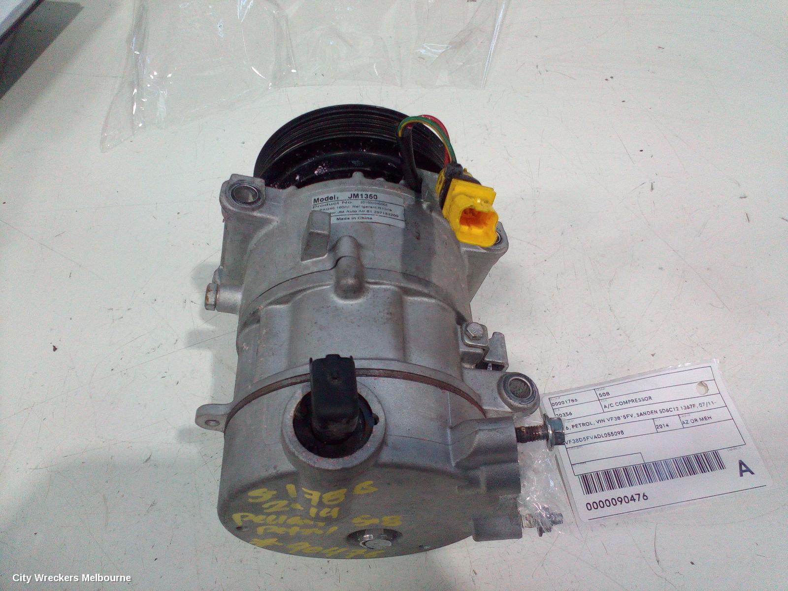 PEUGEOT 508 A/C COMPRESSOR, 1.6, PETROL, VIN VF38*5FV, SANDEN SD6C12 1367F, 07/2011 - 02/2015 - Image 3