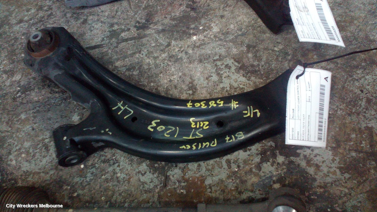 NISSAN PULSAR LEFT FRONT LOWER CONTROL ARM, B17/C12, 12/2012 - 12/2017 - Image 1
