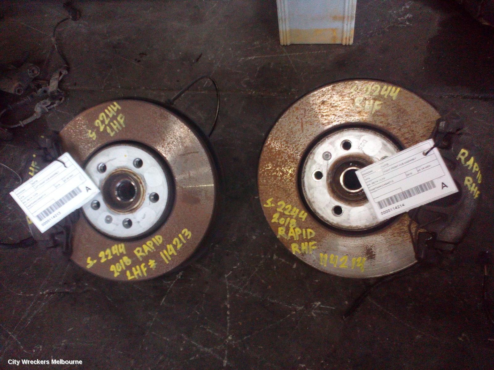 SKODA RAPID RIGHT FRONT HUB ASSEMBLY, NH, 05/2014 - 12/2020 - Image 3