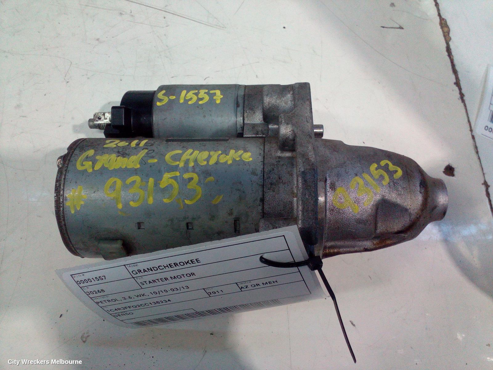 JEEP GRANDCHEROKEE STARTER, PETROL, 3.6, WK, 10/2010 - 03/2013 - Image 3