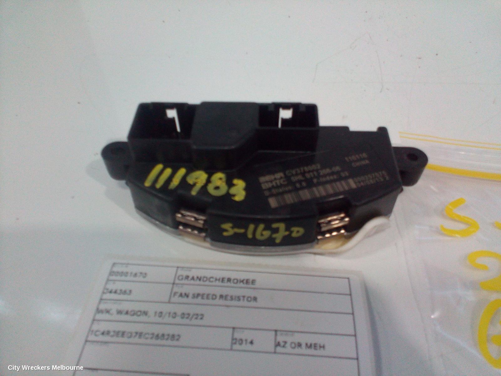 JEEP GRANDCHEROKEE FAN SPEED RESISTOR, WK, WAGON, 10/2010 - 02/2022 - Image 3