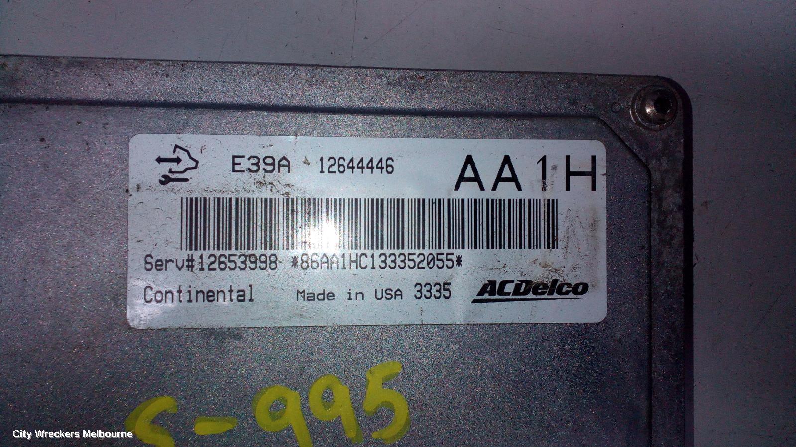 HOLDEN COMMODORE ECU, ENGINE ECU, V6, ECU ONLY, VF, 05/2013 - 12/2017 - Image 2
