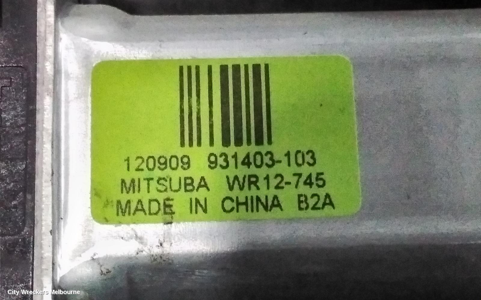 JEEP GRANDCHEROKEE RIGHT REAR WND REG/MOTOR, WK, 10/2010 - 02/2022 - Image 2