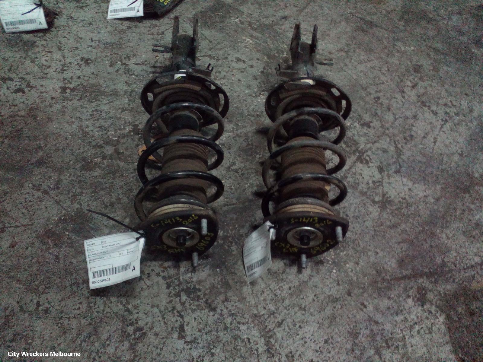 MAZDA CX3 RIGHT FRONT STRUT, DK, 4WD, 03/2015 - 02/2017 - Image 3