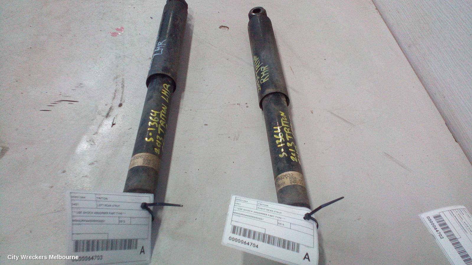MITSUBISHI TRITON LEFT REAR STRUT, ***USE SHOCK ABSORBER PART TYPE*** - Image 3