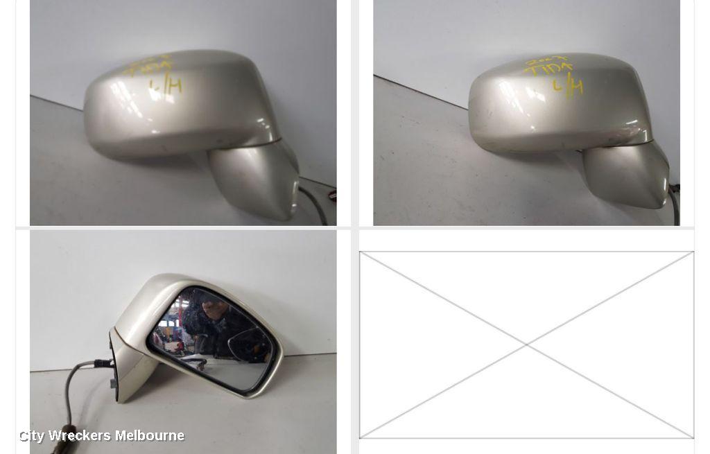 NISSAN TIIDA RIGHT DOOR MIRROR, C11, POWER, 3 WIRE TYPE, 09/2004 - 01/2013 - Image 1