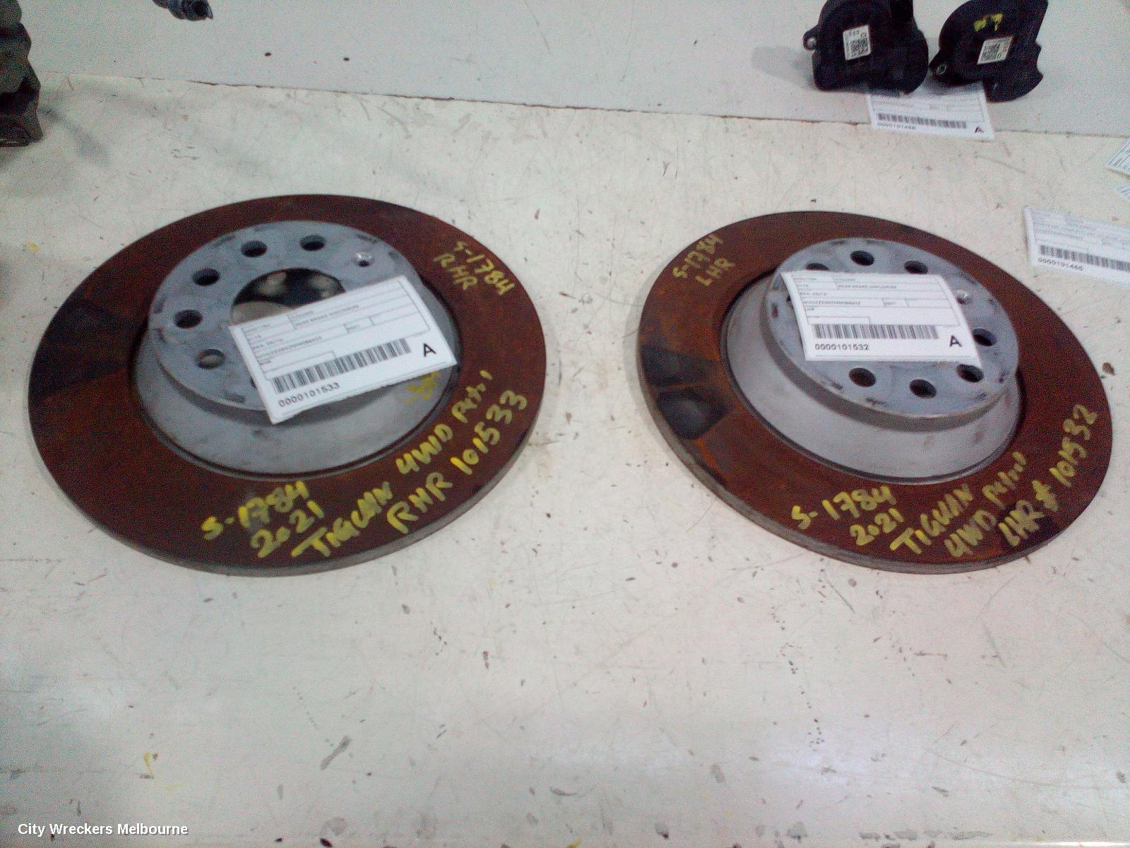 VOLKSWAGEN TIGUAN REAR BRAKE DISC/DRUM, 5NA, 06/2016 - 02/2024 - Image 3