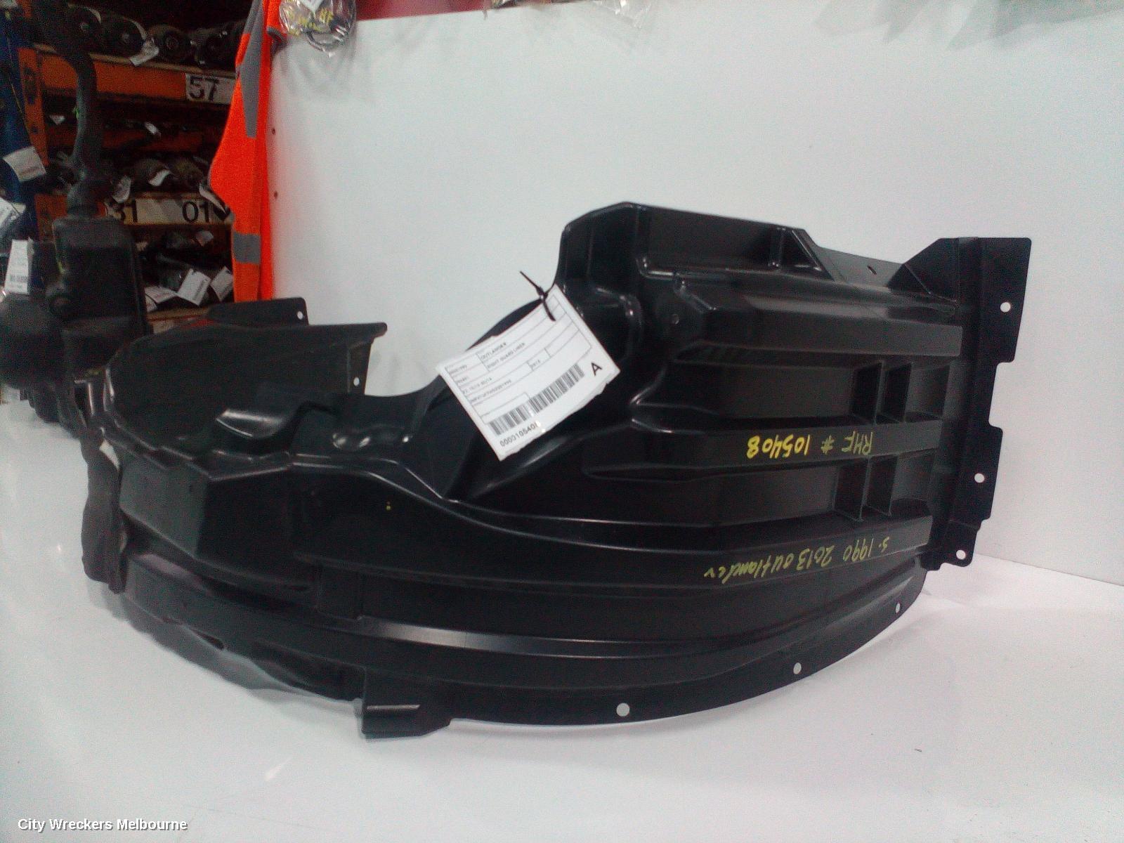 MITSUBISHI OUTLANDER RIGHT GUARD LINER, ZJ, 10/2012 - 02/2014 - Image 3