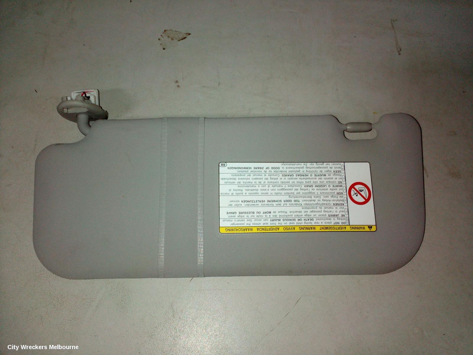 TOYOTA COROLLA SUNVISOR, ZRE152/20153R, RH SIDE, 03/2007 - 10/2013 - Image 2