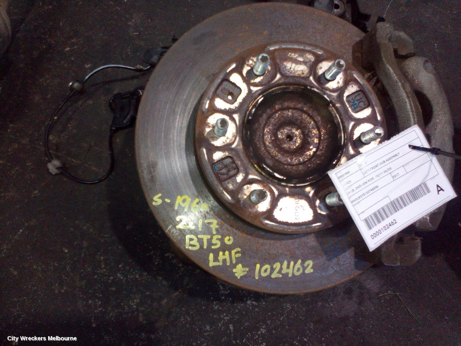 MAZDA BT50 LEFT FRONT HUB ASSEMBLY, UP-UR, 2WD LOW RIDE, 10/2011 - 06/2020 - Image 3