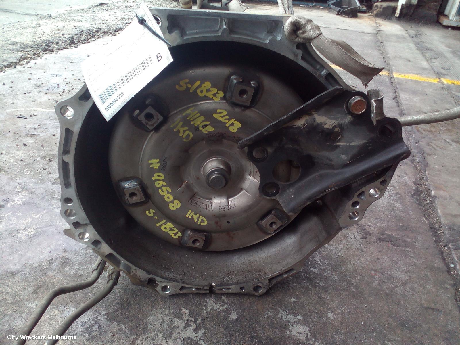TOYOTA HIACE TRANS/GEARBOX, AUTO, RWD, DIESEL, 3.0, 1KD-FTV, KDH, A340E CODE, NON-SPEEDO DRIVE (SINGLE SENSOR TYPE), 12/2013 - 04/2019 - Image 1
