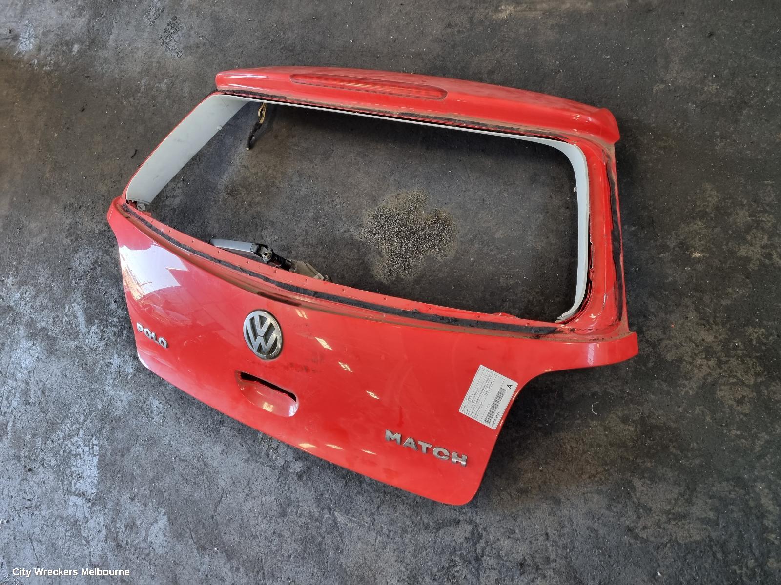 VOLKSWAGEN POLO BOOTLID/TAILGATE, TAILGATE, 9N, STANDARD TYPE (NO SPOILER), 11/2005 - 04/2010 - Image 3