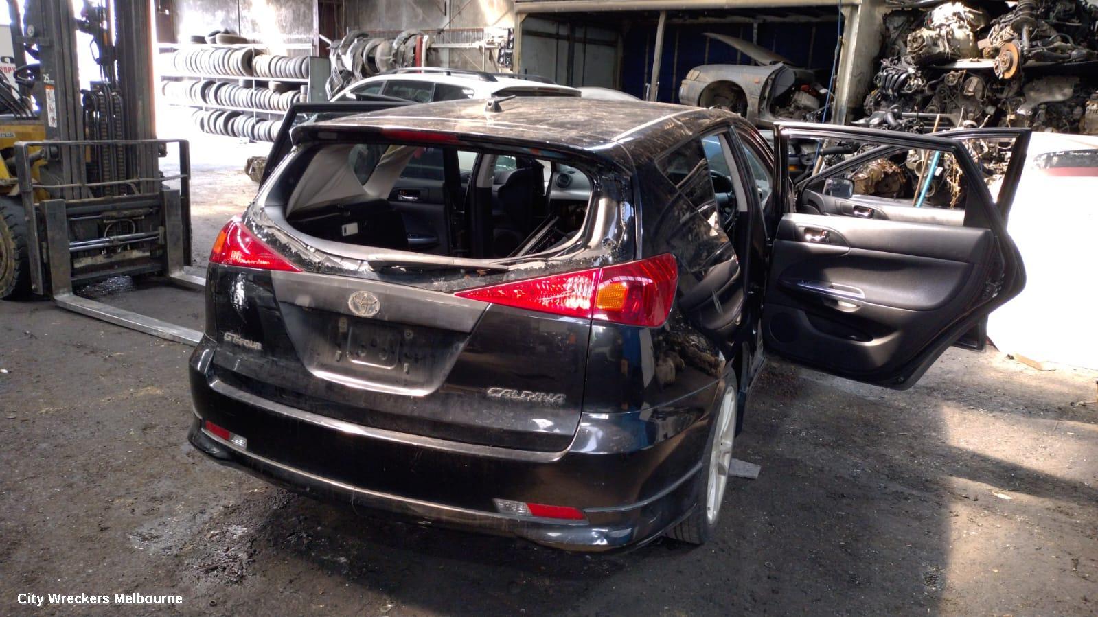 TOYOTA CALDINA RIGHT TAILLIGHT, T240, RED TYPE, LENS# 21-57, 02-04 (IMPORT) - Image 1