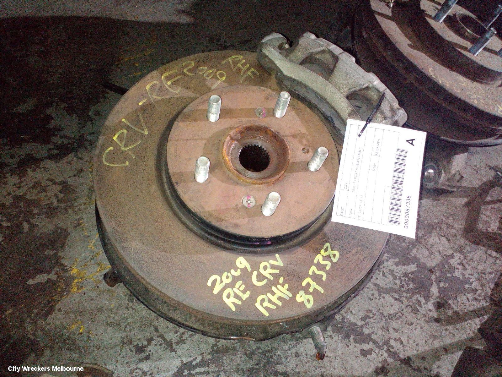 HONDA CRV RIGHT FRONT HUB ASSEMBLY, RE, 03/2007 - 10/2012 - Image 1