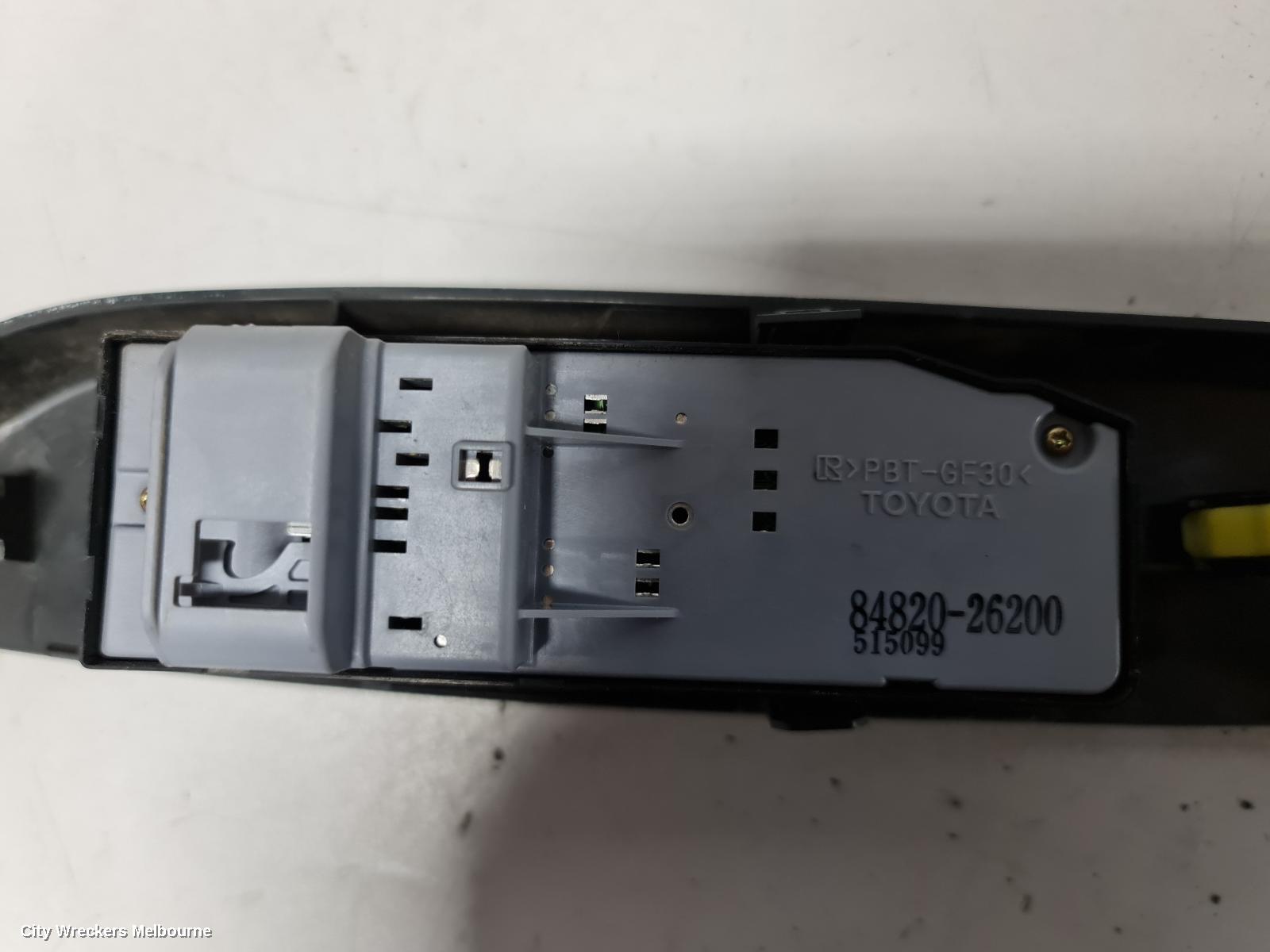TOYOTA HIACE PWR DR WIND SWITCH, RH FRONT (MASTER SWITCH), TRH/KDH, 03/2014 - 04/2019 - Image 2